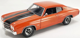 ACME-MODELS - 1/18 - CHEVROLET - CHEVELLE SS 454 COUPE SUNKIST 1970 - ORANGE BLACK LIMITED EDITION(28-10-2024)