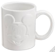 Disney Mickey Koffietas 320 ml Keramik 3D - WIT