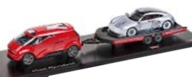 SPARK-MODEL - 1/43 - PORSCHE - SET 2X VISION RACING SERVICE VAN + 357 2023 - 75th ANNIVERSARY PORSCHE SPORTS CAR 1948-2023 - RED LIMITED 2000 ITEMS (02-11-2024)