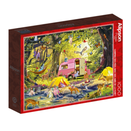 Alipson Puzzel 1000 stuks woud van de vrienden/ feeën camping
