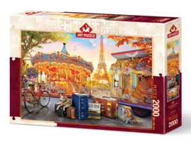 Art PUZZEL 2000 Attractiepark Parijs.Paris