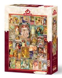 Art-puzzel 1500 stuks Art Nouveau Poster