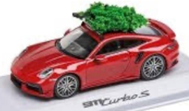 SPARK-MODEL - 1/43 - PORSCHE - 911 992 TURBO S COUPE CHRISTMAS EDITION 2023 - RED (02-11-2024)