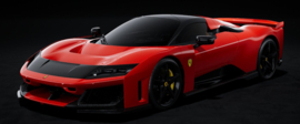 BURAGO - 1/18 - FERRARI - F80 2024 - BLACK WHEELS - ROSSO CORSA - RED (04-12-2024)