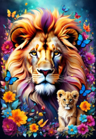 Alipson Puzzel 1000 stuks Maternal love collection - Lions