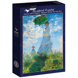 Bluebird 1000 stuks Claude Monet - Woman with a Parasol - Madame Monet and Her Son