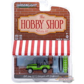 GREENLIGHT 1/64 JEEP CJ-5 RENEGADE WITH SURFBOARDS 1971