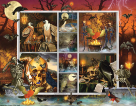Sunsout 1000 stuks  Halloween Stamps: Skeleton Dance