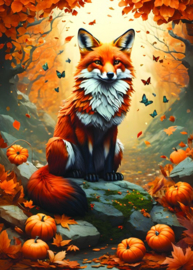 Alipson Puzzel 500 stuks Fox and butterflies