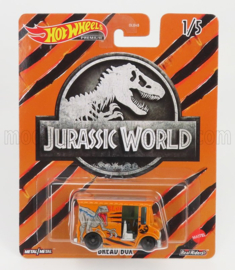 MATTEL HOT WHEELS - 1/64 - TRUCK - BREAD VAN - JURASSIC WORLD - ORANGE
