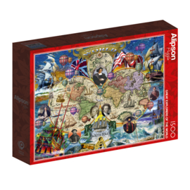 Alipson Puzzel 1500 stuks Great Explorers of the World