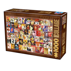 Dtoys 1000 stuks Vintage Collage - Cabaret