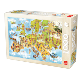 Deico-Games 1000 stuks Cartoon Collection - Map of Europe