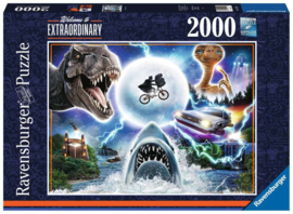 Ravensburger 2000 stuks Movie E.T/Jaws/Jurassic