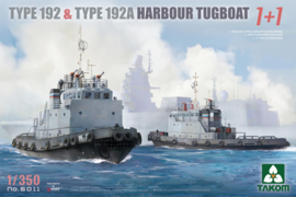 TAKOM MODEL 1:350 Type 192 & Type 192A Harbour Tugboat 1+1