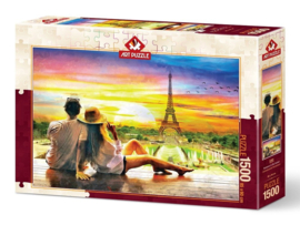 Art-puzzel 1500 stuks Romance in the sunset