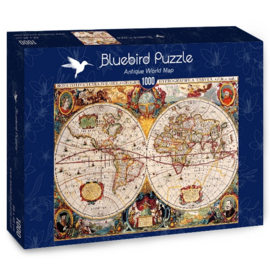 Bluebird 1000 stuks Antique World Map