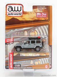 AUTOWORLD - 1/64 - JEEP - WRANGLER RUBICON WITH ROAD RACK 2018 - GREY