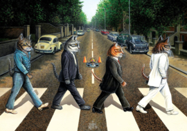 ART PUZZEL 1000 STUKS CAT ROAD