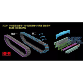 RYE FIELD MODEL 1:35 M4 SHERMAN T-48 type workable tracks with duckbill (07-02-2025)