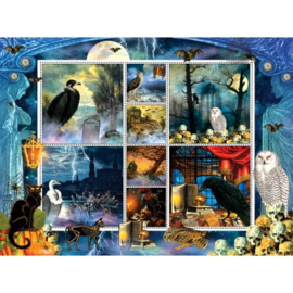 Sunsout 1000 stuks Finchley Paper Arts - Halloween Stamps Spooky