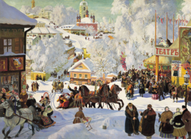 Dtoys 1000 stuks Boris Kustodiev - Maslenitsa