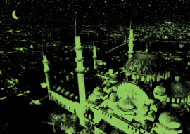 ART PUZZEL 1000 STUKS Neon Puzzle - Sainte-Sofie Blue Mosque