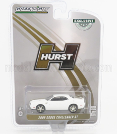 GREENLIGHT - 1/64 - DODGE - CHALLENGER R/T HURST PERFORMANCE COUPE 2009 - WHITE GOLD