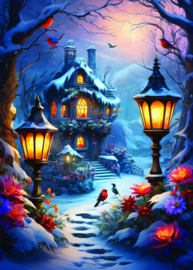 Alipson Puzzel 500 stuks Enchanted Wintery scene