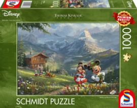 Schmidt 1000 stuks Disney Mickey & Minnie in de Alpen