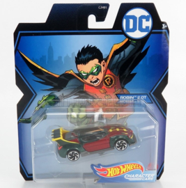 MATTEL HOT WHEELS - 1/64 - DC-COMICS - ROBIN CAR - RED GREEN