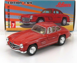 SCHUCO - 1/64 - MERCEDES BENZ - 300SL COUPE GULLWING (W198) 1954 - RED