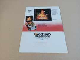 Flyer/ Folder: Gottlieb Mars God Of War (1981) Flipperkast