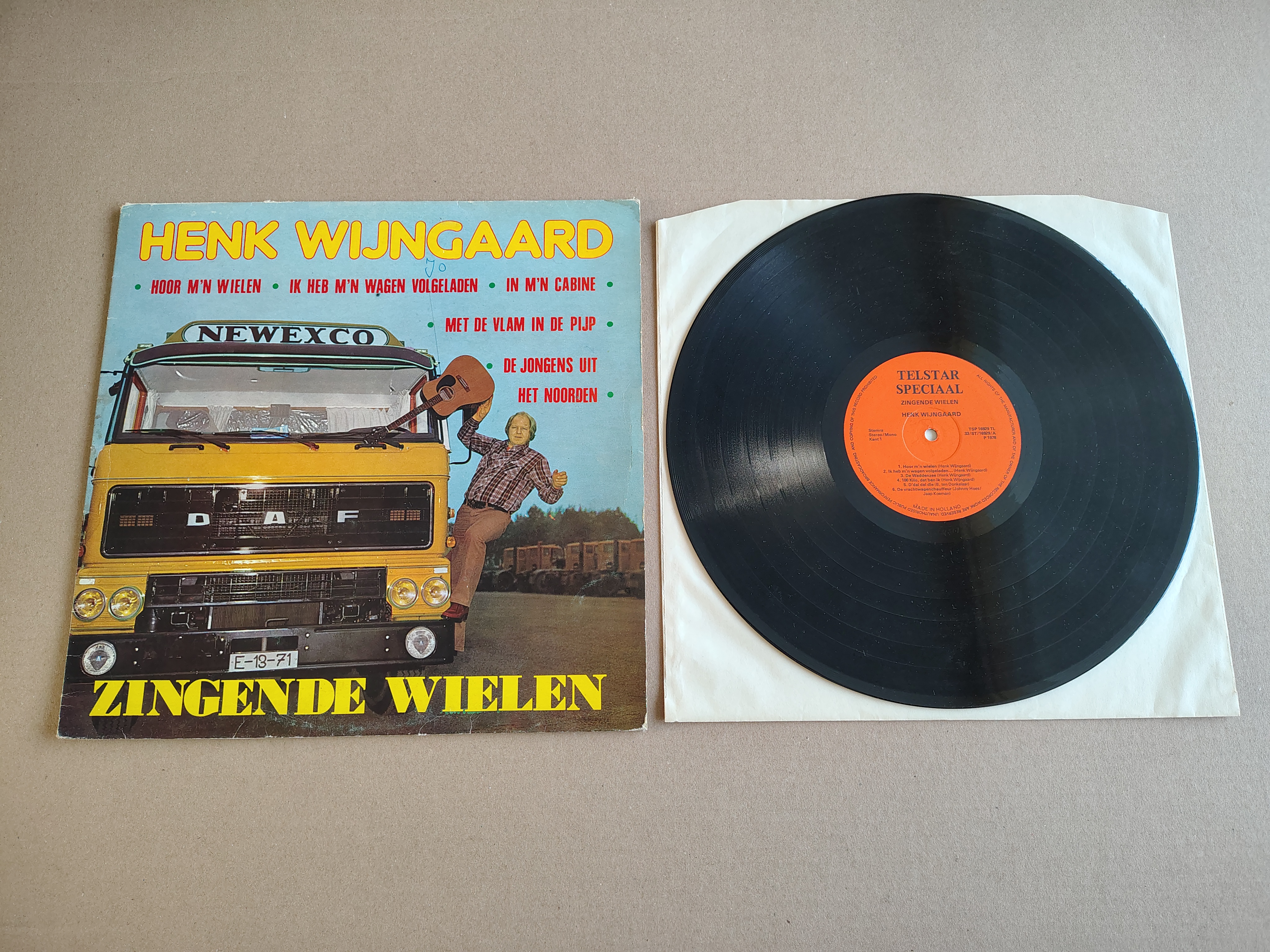 Vinyl LP: Henk Wijngaard - Zingende Wielen (1978)