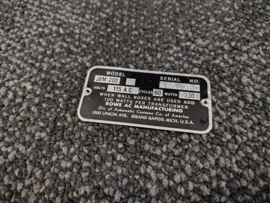 Type Plate (Rowe-AMi/ JBM/ Tropicana)