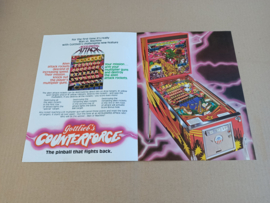 Flyer/ Folder: Gottlieb Counterforce (1980) Flipperkast