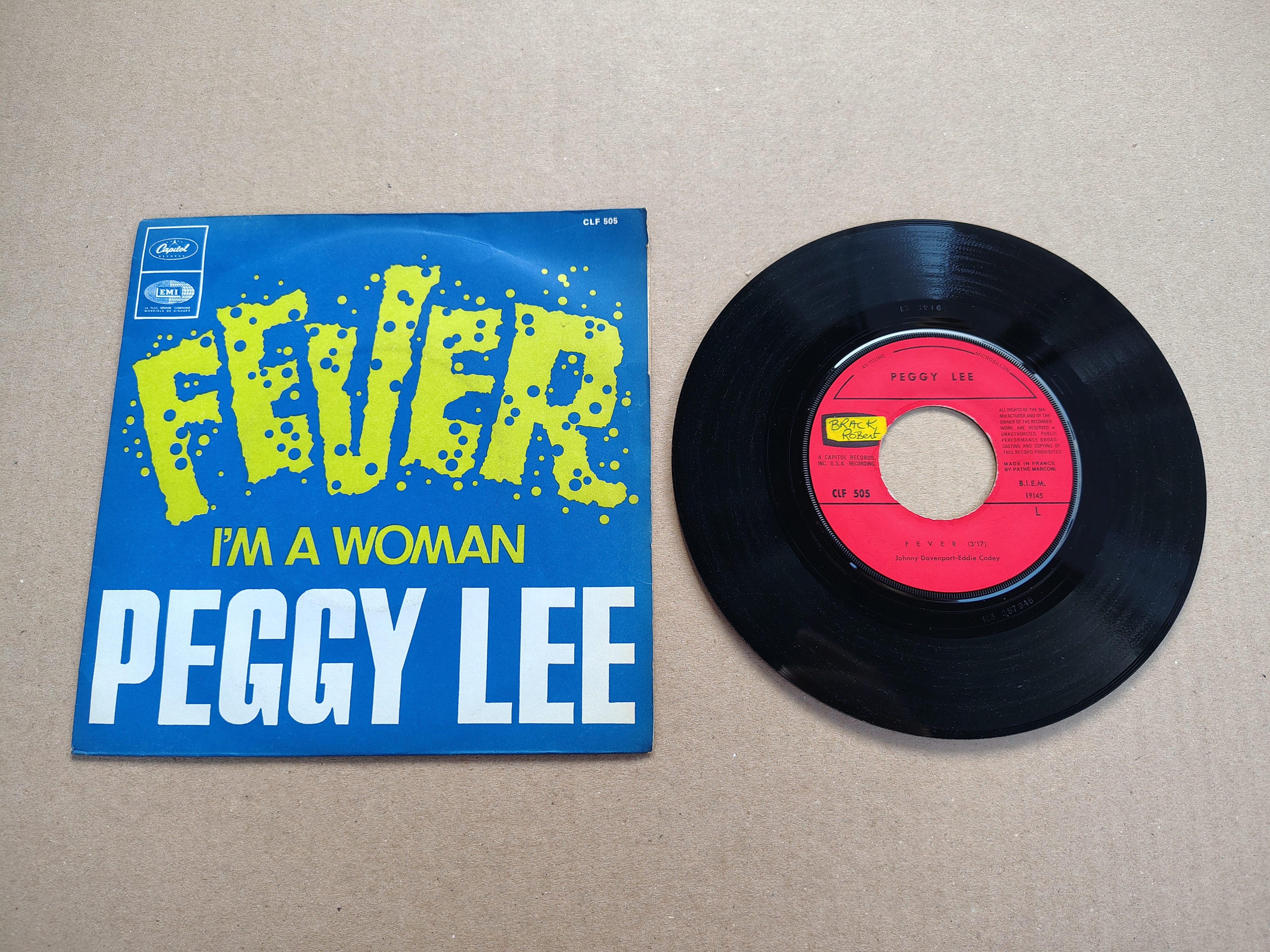 7" Single: Peggy Lee - Fever (1974)