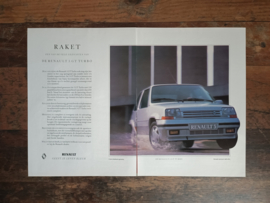 Reclame: Renault 5 GT /Turbo (1991) 29 x 42 cm