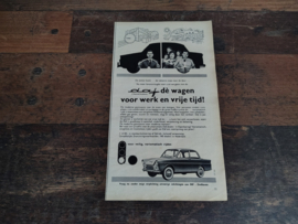 Reclame: DAF 600/ Variomatic (1960) 29 x 17 cm