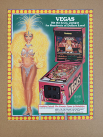 Flyer: Gottlieb Vegas (1990) Flipperkast