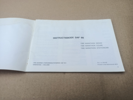 Instruction Book:  DAF 66 Marathon (1973)