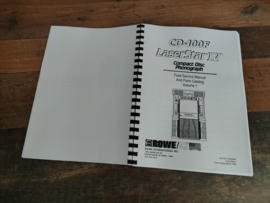 Service Manual: (Rowe-AMi/ CD-100/F) 1996
