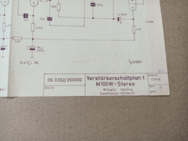 Wiring Diagram : Harting M100W (1966) jukebox