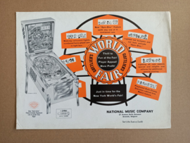Flyer: Gottlieb World Fair (1964) Flipperkast