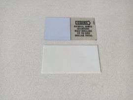 Coin & Credit Window (Seeburg LPC1/480) USA