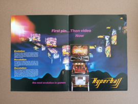 Flyer/ Folder: Williams Hyperball (1981) Flipperkast