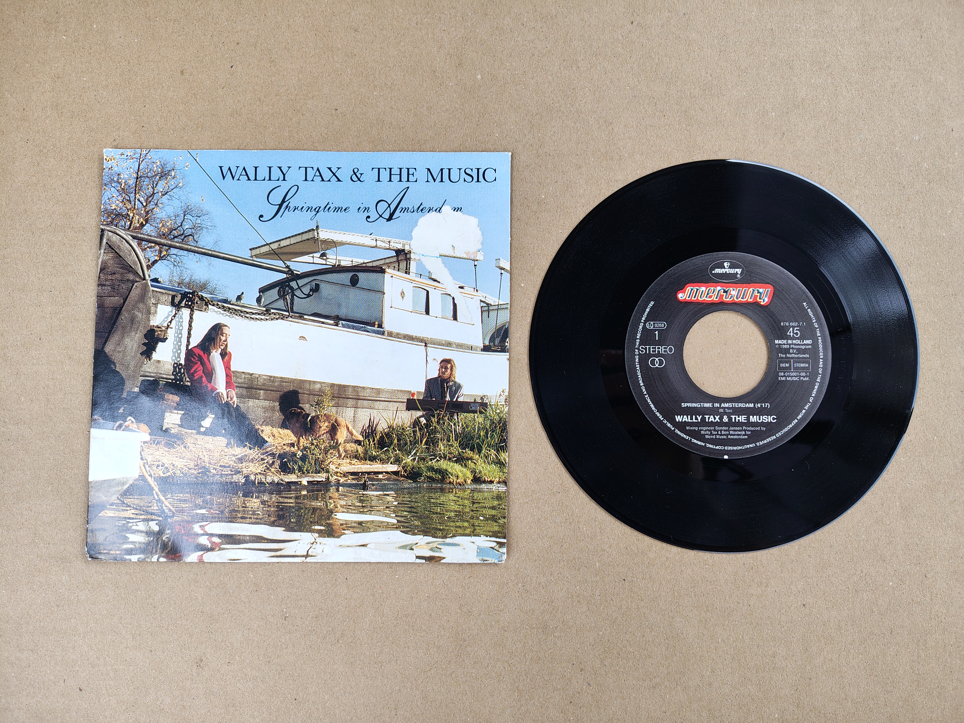 7" Single: Wally Tax & The Music - Springtime in Amsterdam (1989)