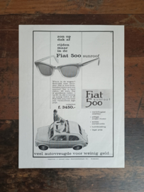Reclame: Fiat 500 (1962) 29 x 21 cm