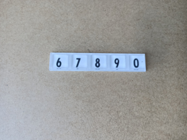 Number Strip/ Key Switch Panel "6/0" (Wurlitzer 2700)