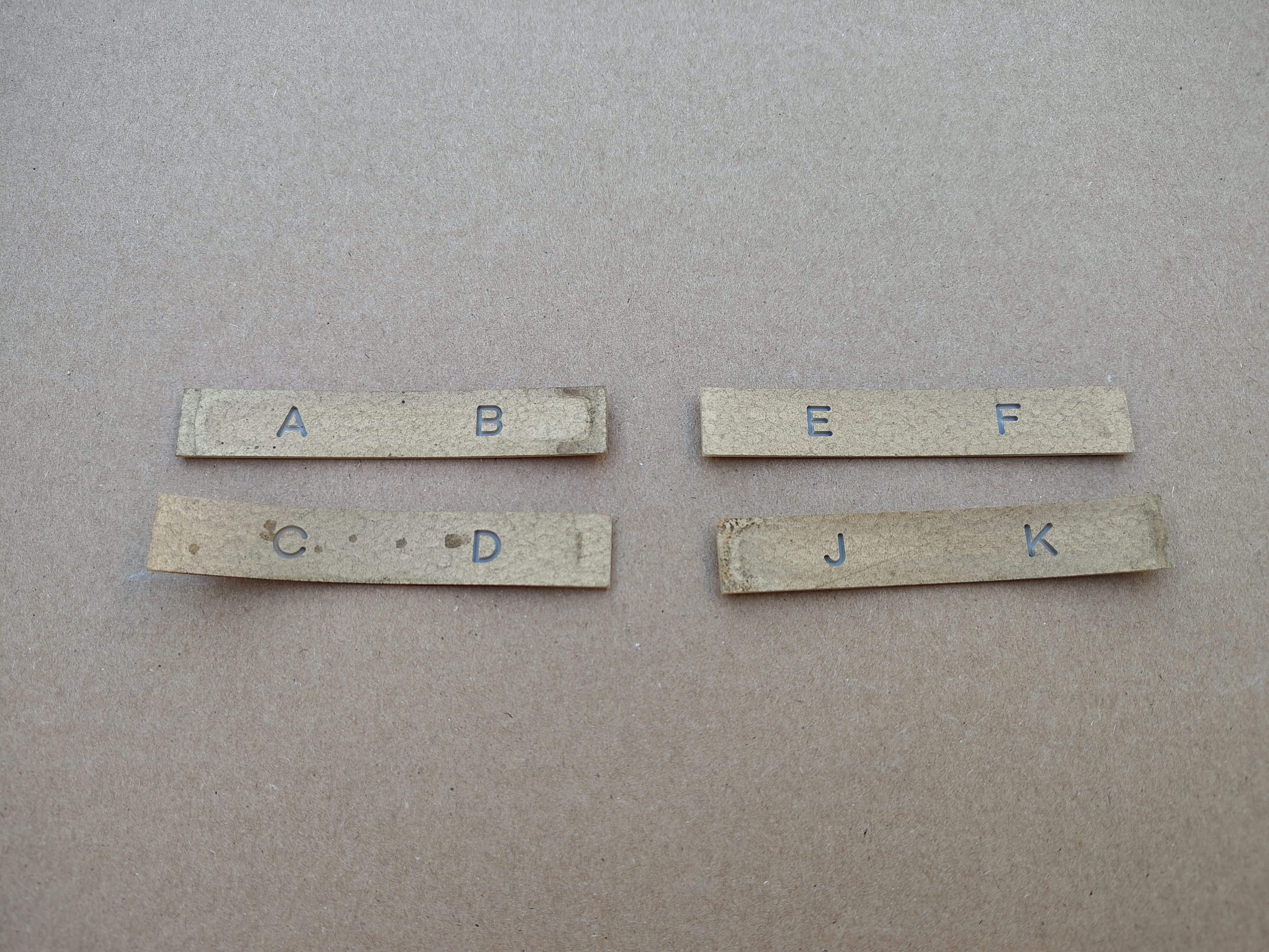 Letter Plastic/ Program Holder (Seeburg /Hecker)